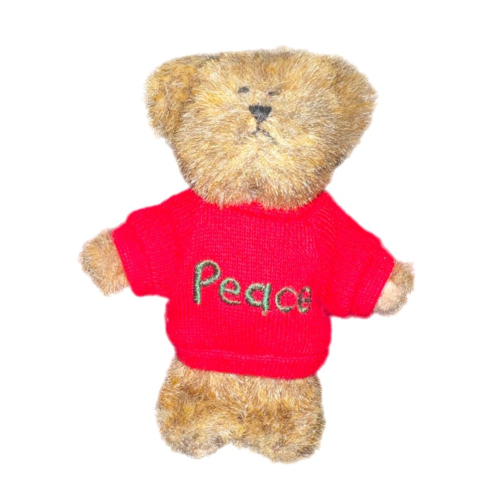 Boyds “Peace” Bear Plush from The Head Bean Collection